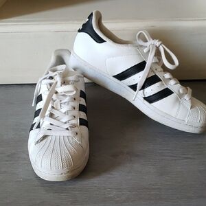 Adidas White and Black Sneakers